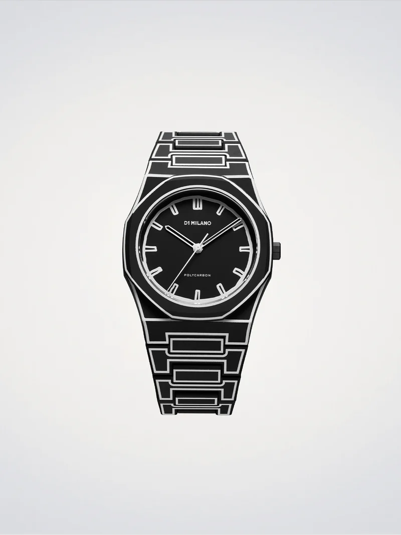 D1 Milano Black Sketch Polycarbon 40,5mm D1-PCBJ33