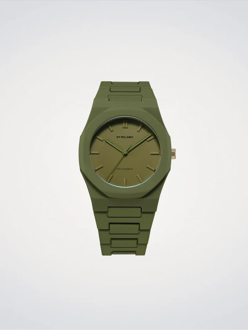 D1 Milano Military Green Polycarbon 40,5 mm D1-PCBJ22