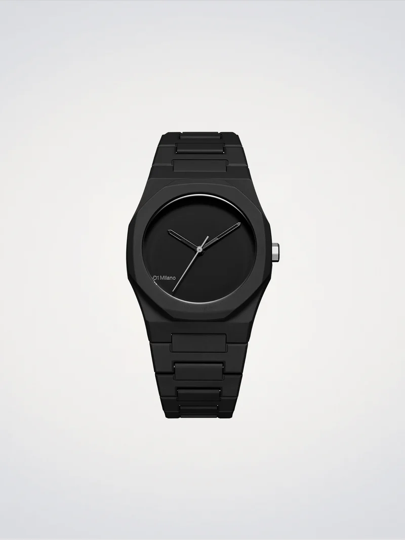 D1 Milano Black_01 Polycarbon Watch 37mm D1-PCBU07