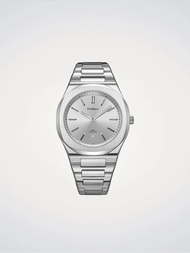 D1 Milano Groovy Silver Ultra Thin 39 mm D1-UHBJ02
