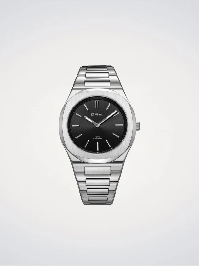 D1 Milano Groovy Black Ultra Thin 39 mm D1-UHBJ01