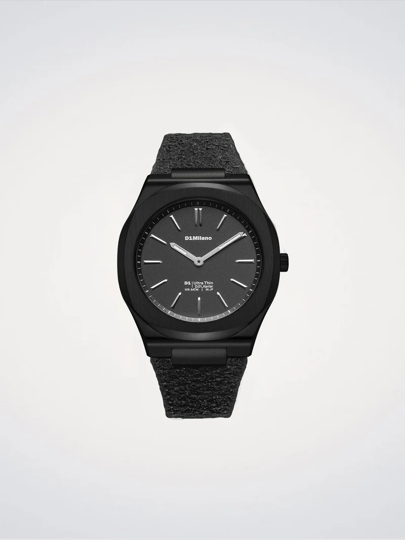 D1 Milano Black Kevlar Orologio Ultra Thin 39 mm D1-UHKJ01