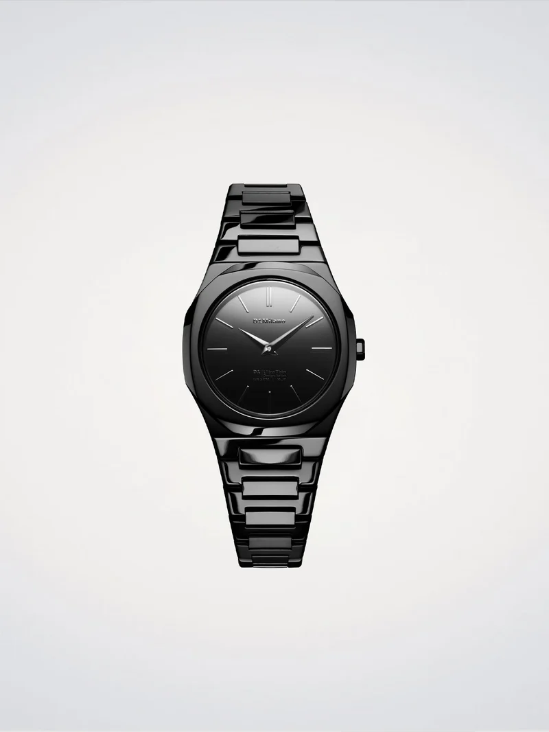 D1 Milano Black Gleam Orologio Ultra Thin 30 mm D1-UTBL41