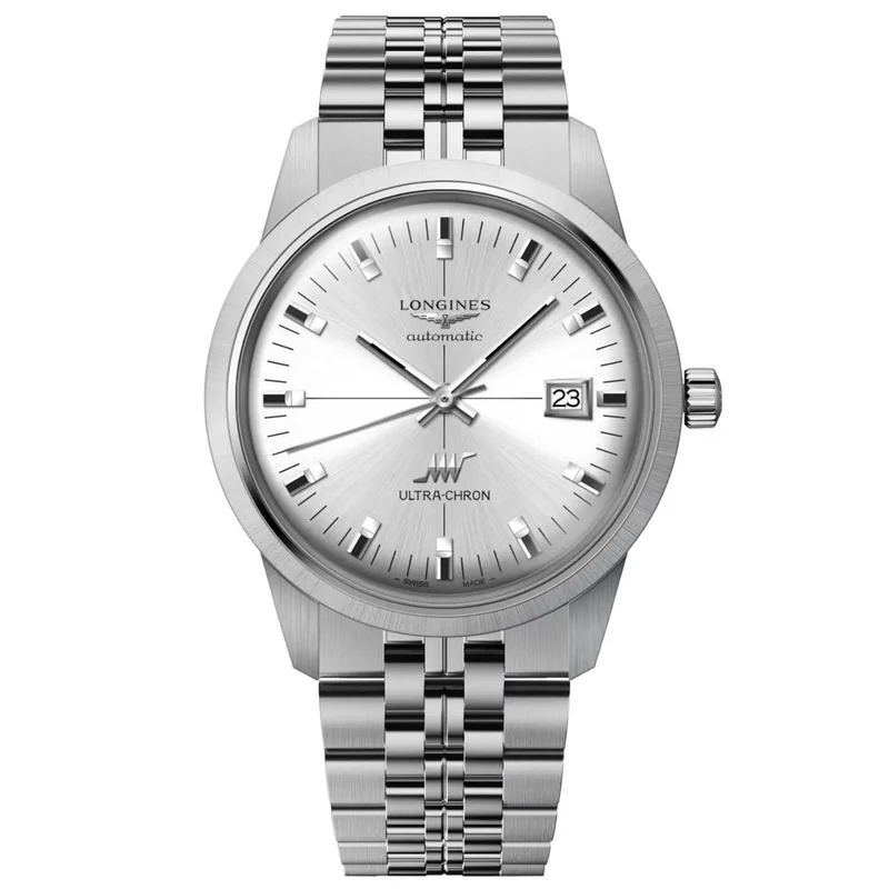 Longines orologio Ultra-Chron Classic 40mm argento automatico acciaio L2.937.4.72.6