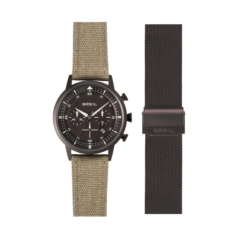 Breil orologio Six.3.Nine Chrono 44 marrone quarzo acciaio IP chocolate TW2193