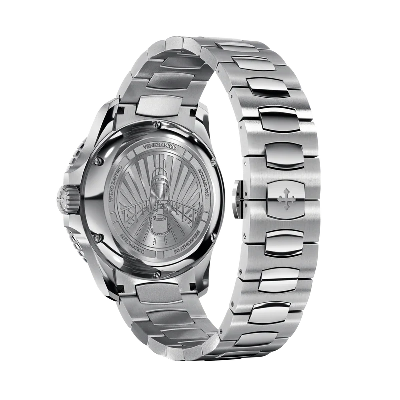 Venezianico orologio Nereide 42mm nero quarzo acciaio 3321504C