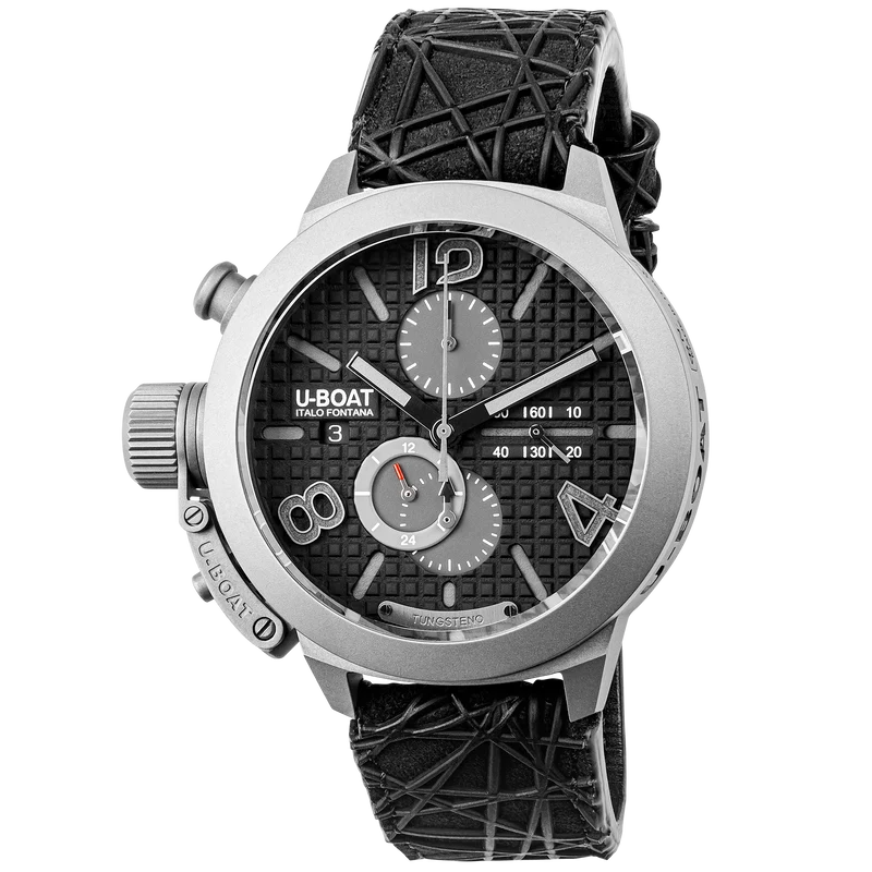 U-BOAT orologio Classico 45 Titanium Tungsten Black 45mm nero automatico titanio 3004