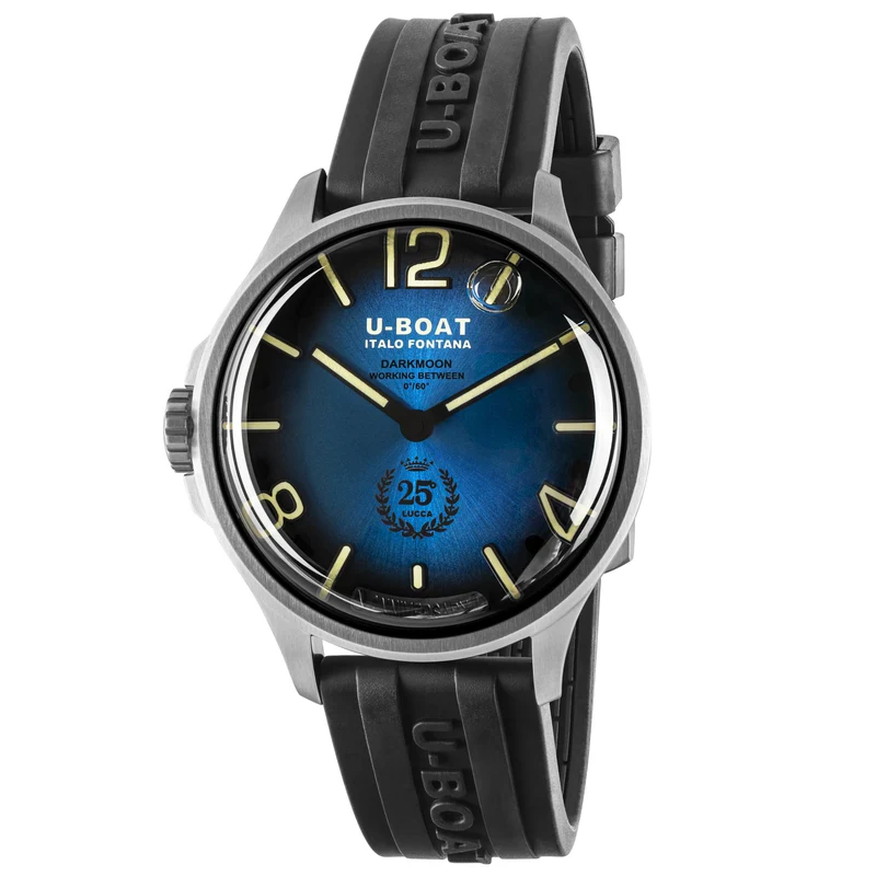 U-BOAT orologio Darkmoon 25° Limited Edition SS Blue Soleil 46mm blu quarzo acciaio 2029