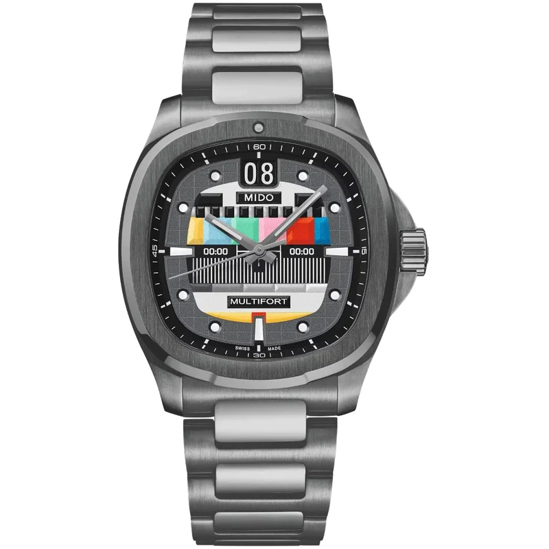 Mido orologio Multifort TV Big Date S01E02 40mm grigio automatico acciaio finitura PVD antracite M049.526.33.081.01