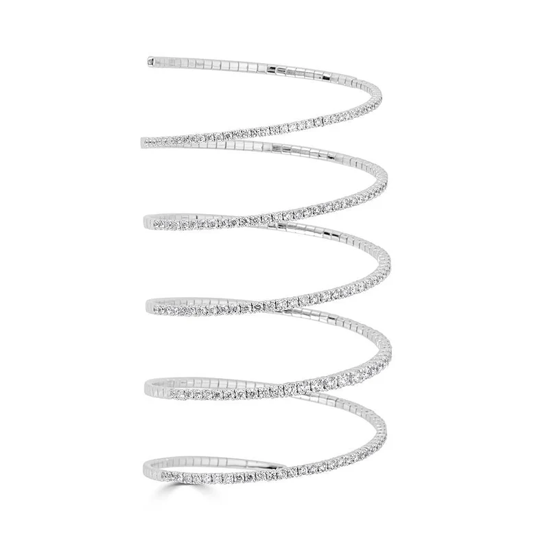 Zydo bracciale a braccio lungo con diamanti oro bianco 49819