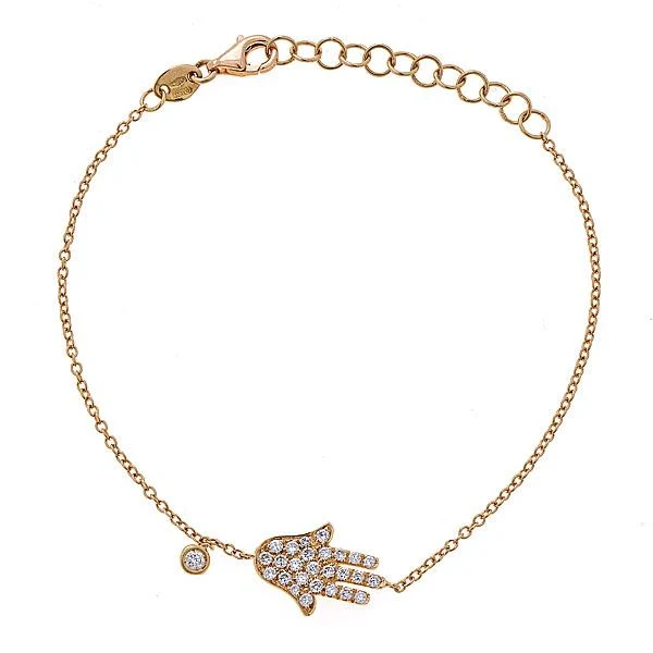 Zydo bracciale da mano con diamanti grandi oro giallo 52018