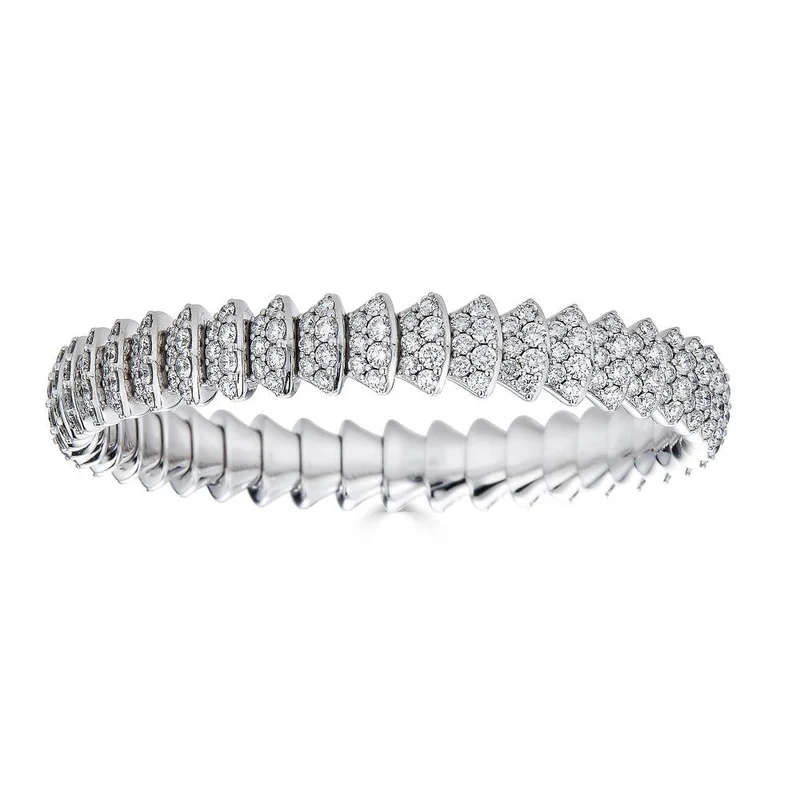 Zydo bracciale elastico multielemento oro bianco 62060