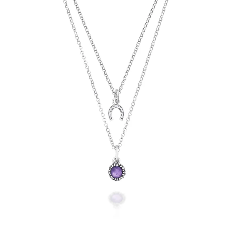 Giovanni Raspini Collana Essenza Viola argento X01704