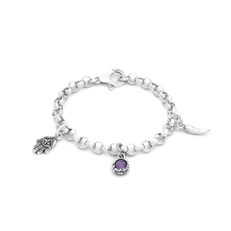 Giovanni Raspini Bracciale Eclissi Viola argento X01705