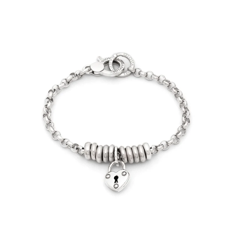 Giovanni Raspini Bracciale Lucchetto Cuore argento X01779