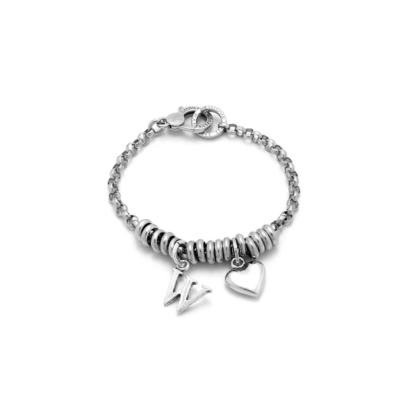 Giovanni Raspini Bracciale Cuore e Lettera W argento X01876