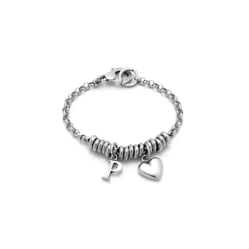 Giovanni Raspini Bracciale Cuore e Lettera P argento X01882