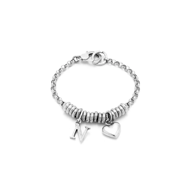 Giovanni Raspini Bracciale Cuore e Lettera N argento X01884