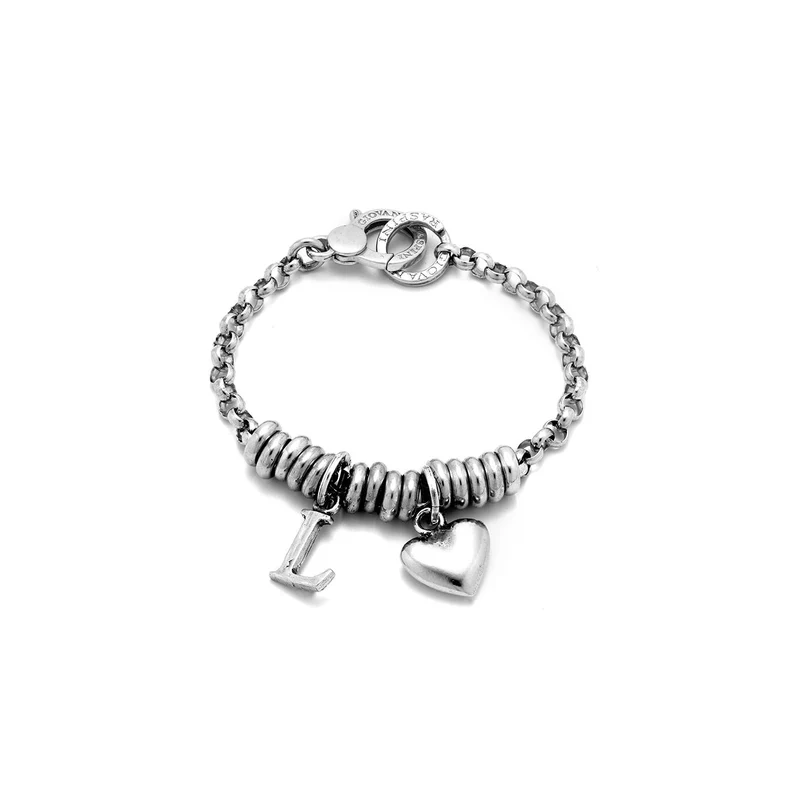 Giovanni Raspini Bracciale Cuore e Lettera L argento X01886