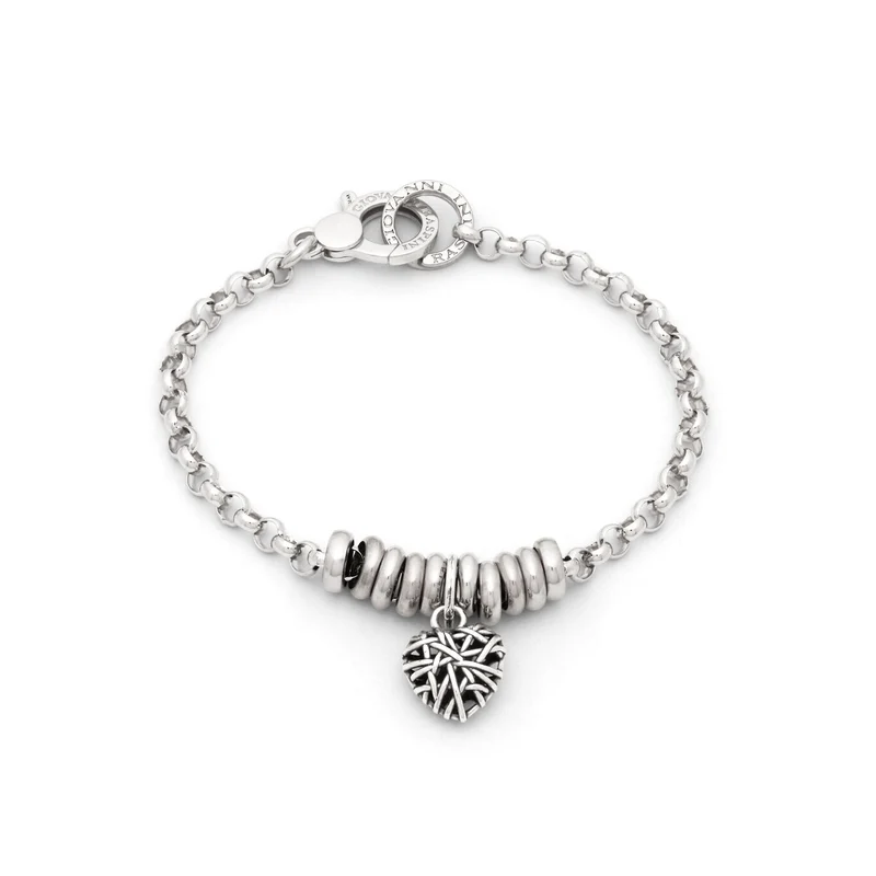 Giovanni Raspini Bracciale Cuore Intrecci argento X01784