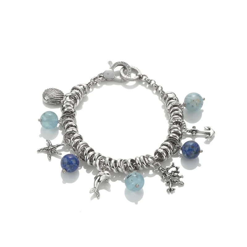 Giovanni Raspini Bracciale Mare Con Pietre argento X01995