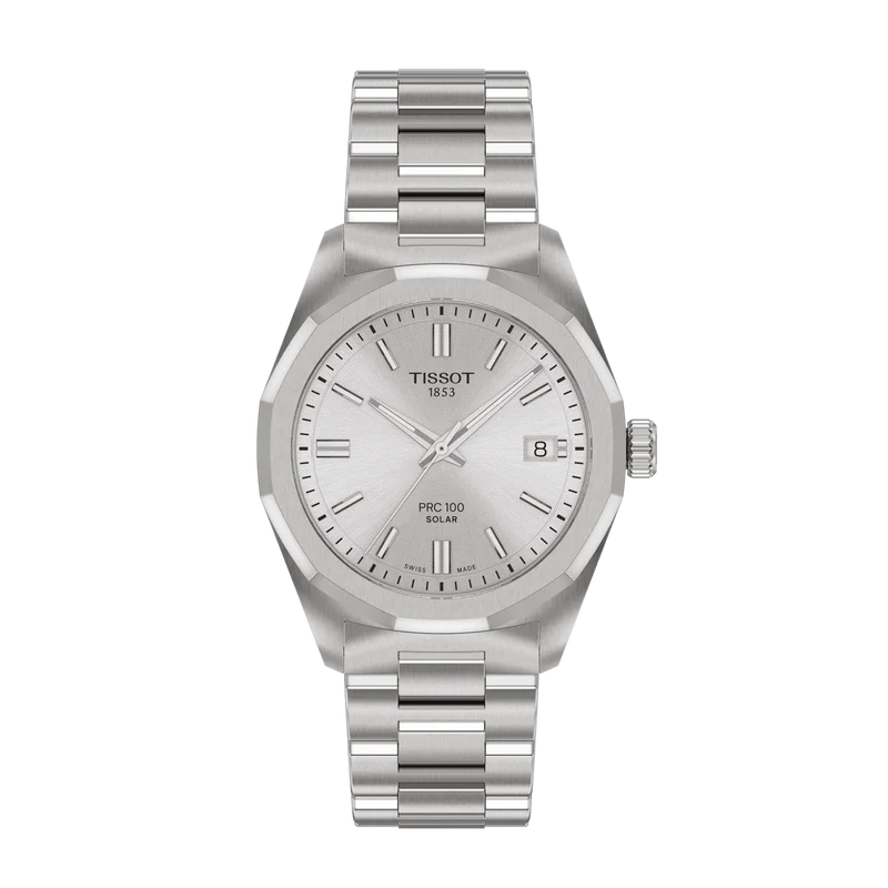 Tissot PRC 100 Solar 39mm argento quarzo acciaio T151.822.11.031.00