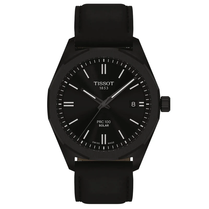 Tissot PRC 100 Solar 39mm nero quarzo acciaio finitura PVD nero T151.422.36.051.00