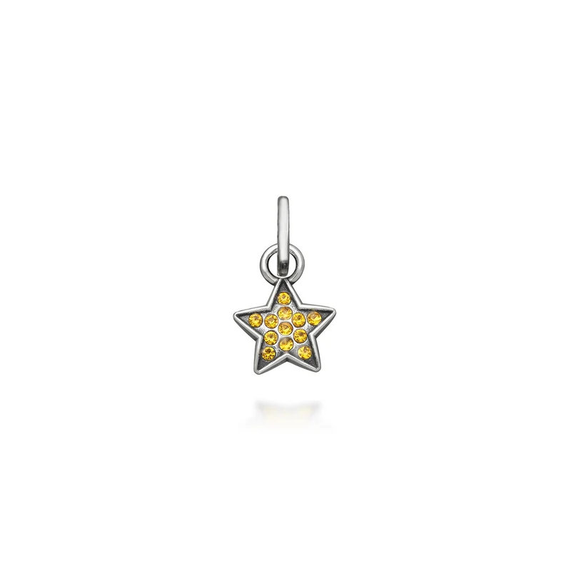 Giovanni Raspini Mini Charm Stella Crystal Giallo 12166
