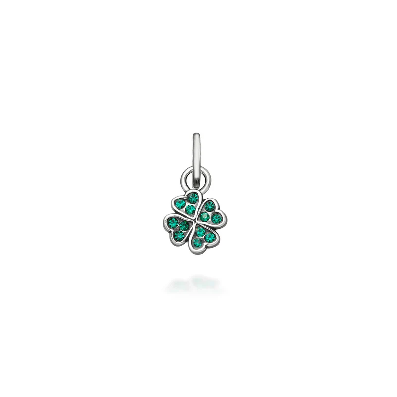 Giovanni Raspini Mini Charm Quadrifoglio Crystal Verde 12174