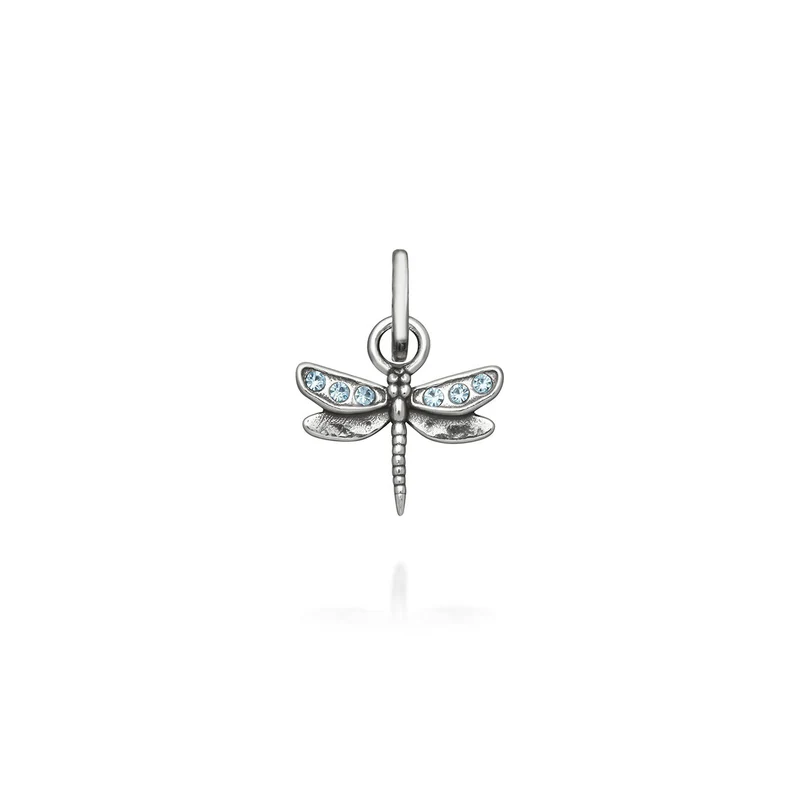 Giovanni Raspini Mini Charm Libellula Crystal Celeste 12185