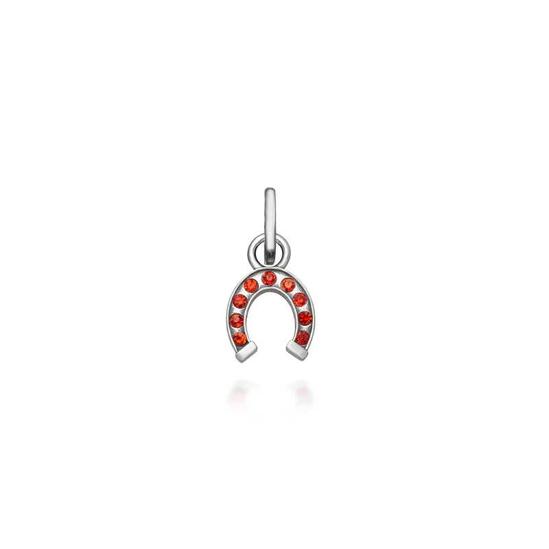 Giovanni Raspini Mini Charm Ferro Di Cavallo Crystal Rosso 12176