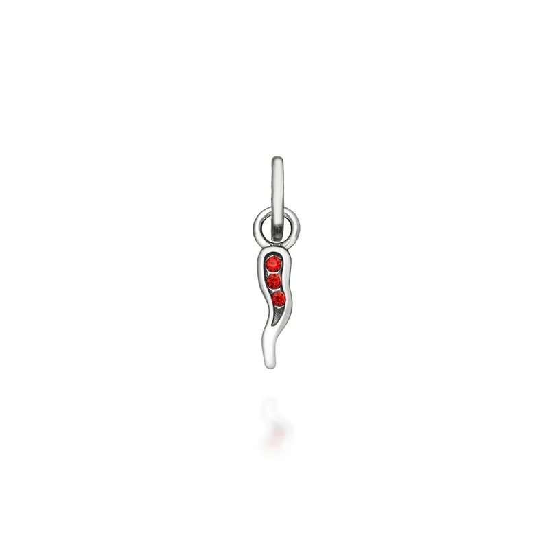 Giovanni Raspini Mini Charm Cornino Crystal Rosso 12172