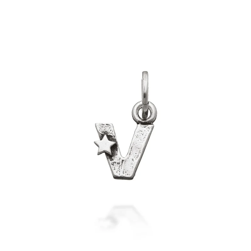 Giovanni Raspini Charm "V" con stelle 6666