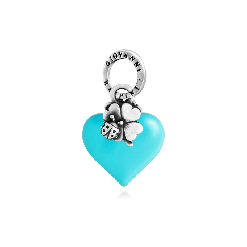 Giovanni Raspini Charm Cuore Lucky Azzurro 12468
