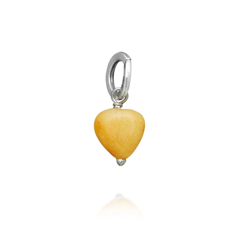 Giovanni Raspini Charm Cuore Avventurina Gialla 11622