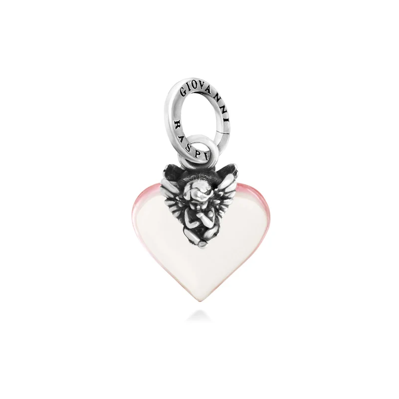 Giovanni Raspini Charm Cuore Angelo Rosa 12470