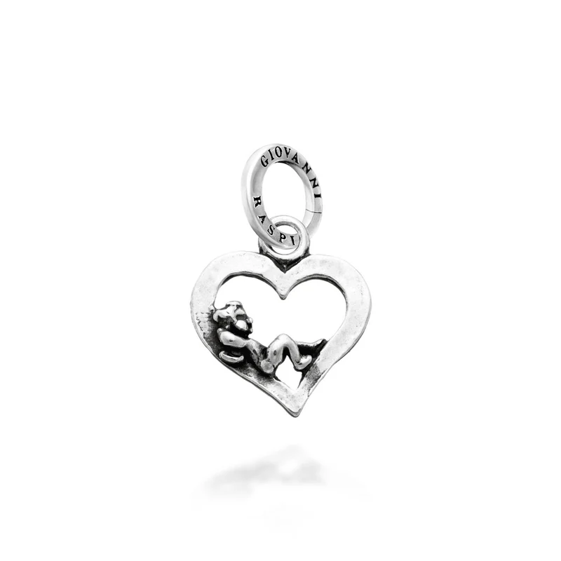Giovanni Raspini Charm Amorino su cuore 8058