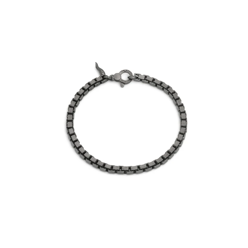 Giovanni Raspini Bracciale Maglia Quadra Black 12398