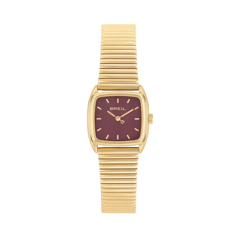 Breil orologio Stylize 24mm bordeaux quarzo acciaio finitura PVD oro giallo TW2120
