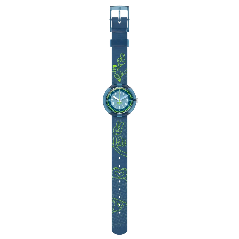 Flik Flak orologio CODE TALK Power Time 32mm FPNP174