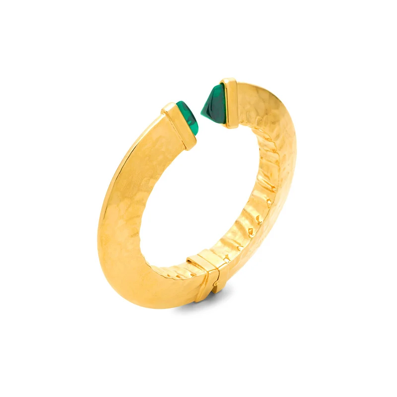 Giovanni Raspini Bangle Green Blade Grande 12301