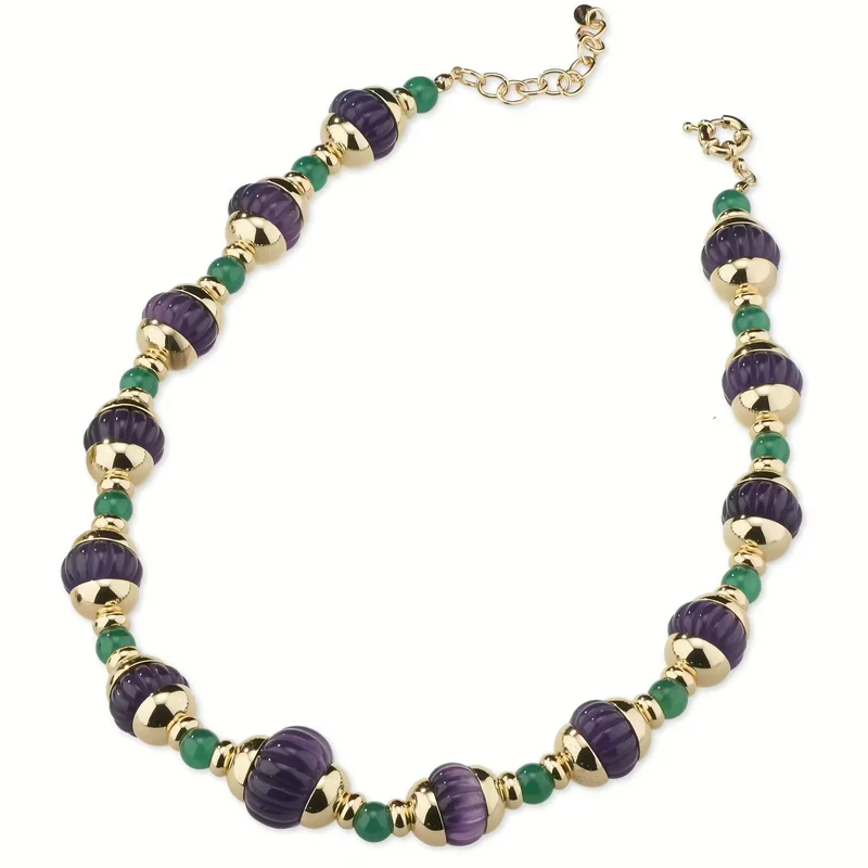 Sovrani collana Fashion Mood bronzo finitura PVD oro giallo 18kt quarzo e polimero J10655