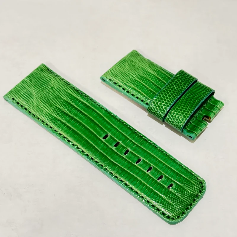 Capodagli cinturino 30mm pelle lucertola verde CAP-0002