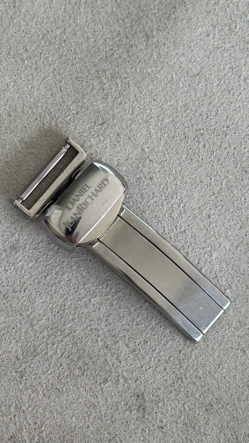 Fibbia deployante per orologio Daniel JeanRichard acciaio 12mm