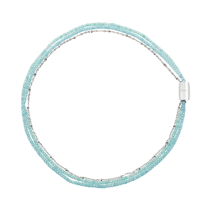 Breil collana Magnetica System Medium Sea Water acciaio cristalli TJ3622