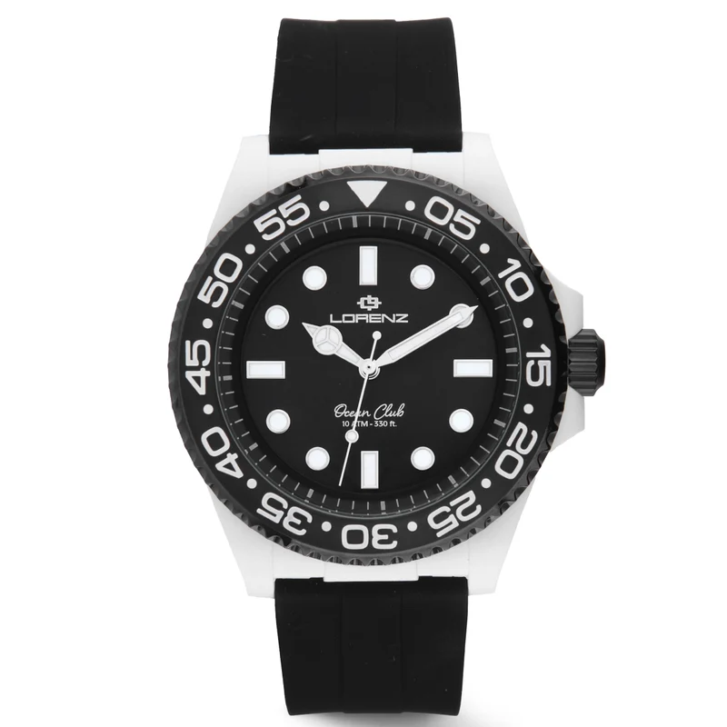Lorenz orologio Ocean Club White Shark 40mm nero quarzo 030268FF