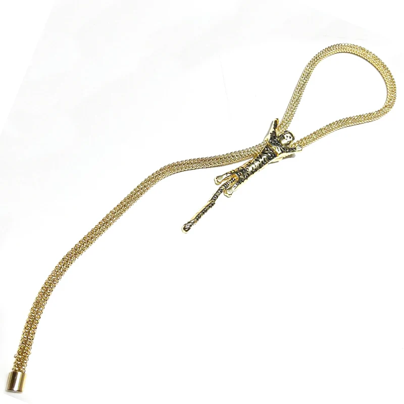 Federica Rossi collana Saliscendi Leopardo bronzo finitura PVD oro giallo 18kt FR.CO.30