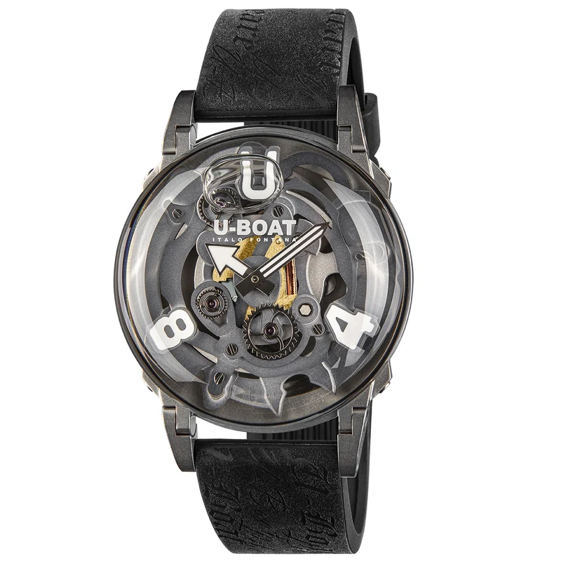 U-BOAT orologio U-65 SS WHITE 44mm scheletrato quarzo acciaio 3354