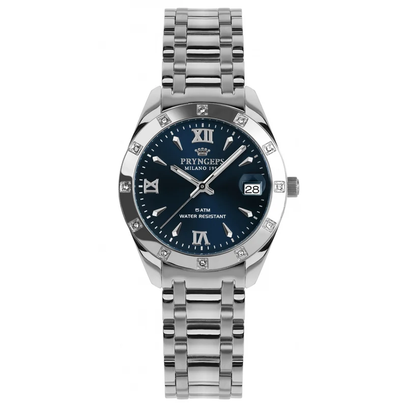 Pryngeps orologio donna 32mm madreperla acciaio quartz A1207 BL